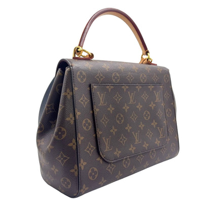 Louis Vuitton Cluny Monogram 2-Way Shoulder Leather Brown Handbag Gold — view 2