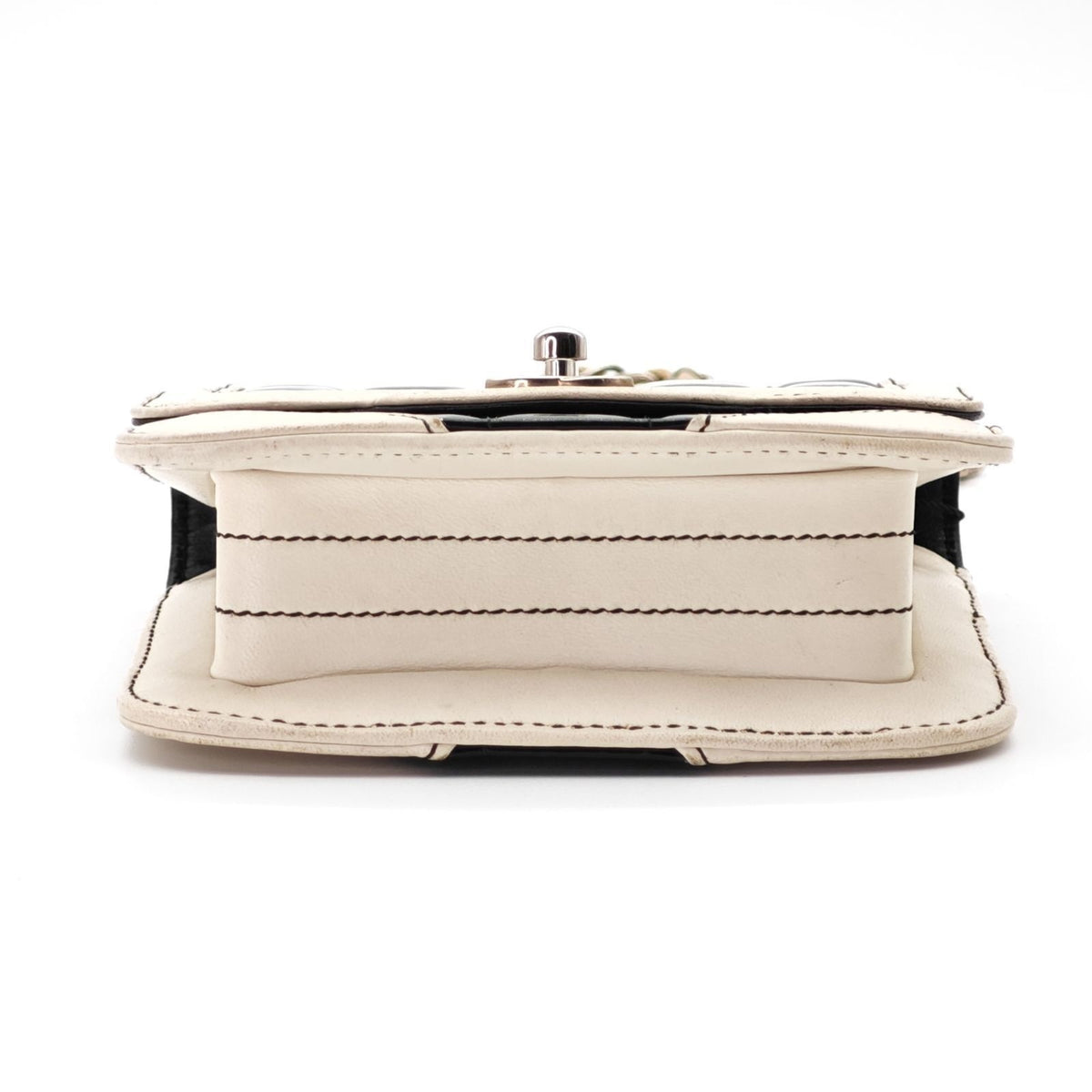 Chanel Choco Bar Mini Chain Mini Shoulder Bag Black White — view 6