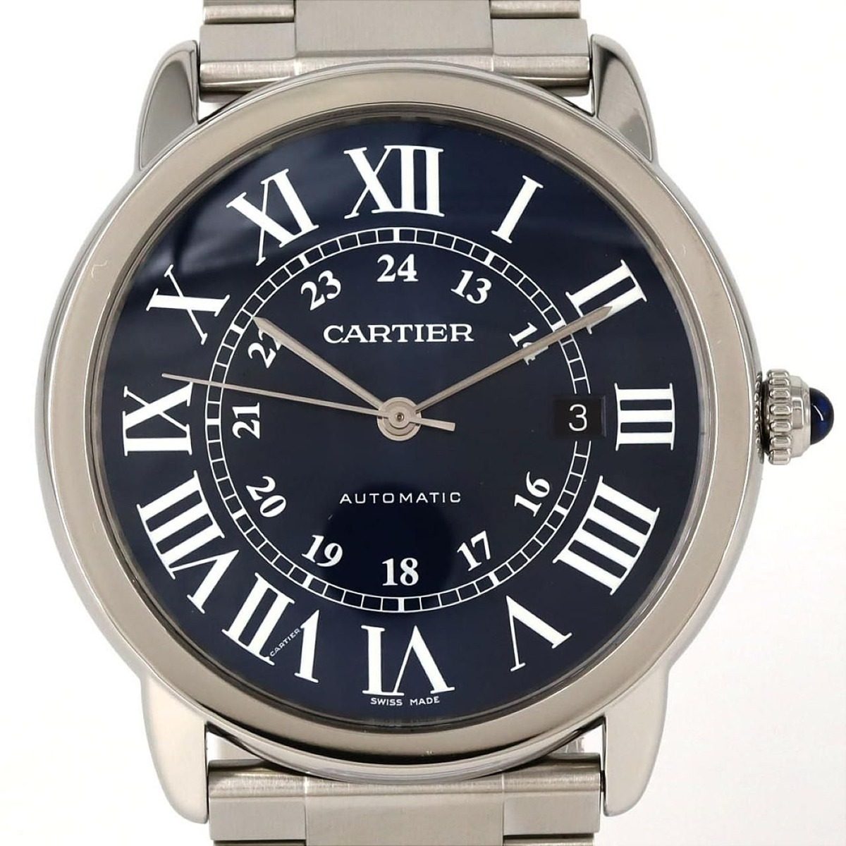 Cartier Ronde Solo XL SS Automatic Volume Shoulder Bag
