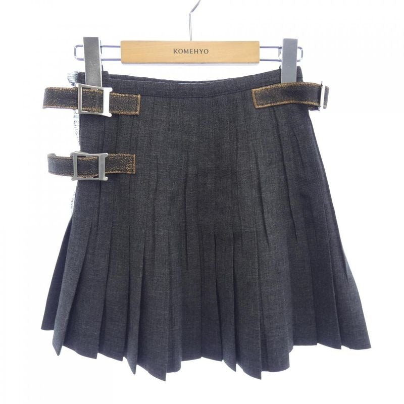 Prada Pleated Rush Stitch P147 ze 17 N1 Skirt
