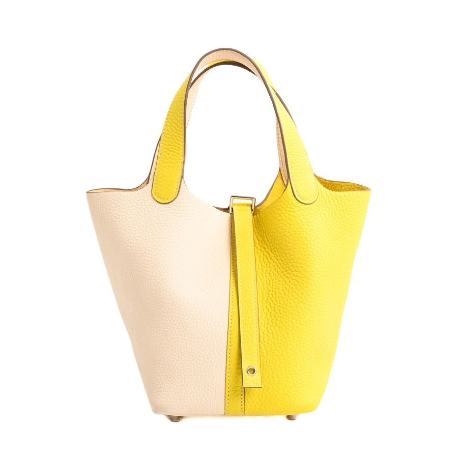 Hermes Handbag Picotin Lock Kazak PM Lime Nata
