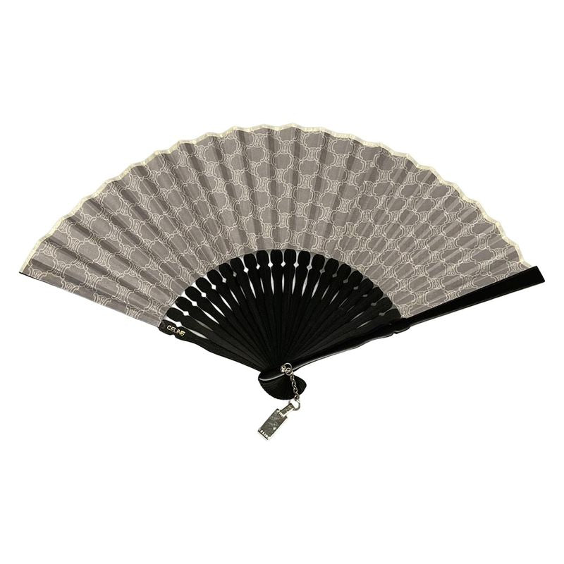 Celine Accessories - Light Gray Ivory And Black Fan / Macadam Pattern
