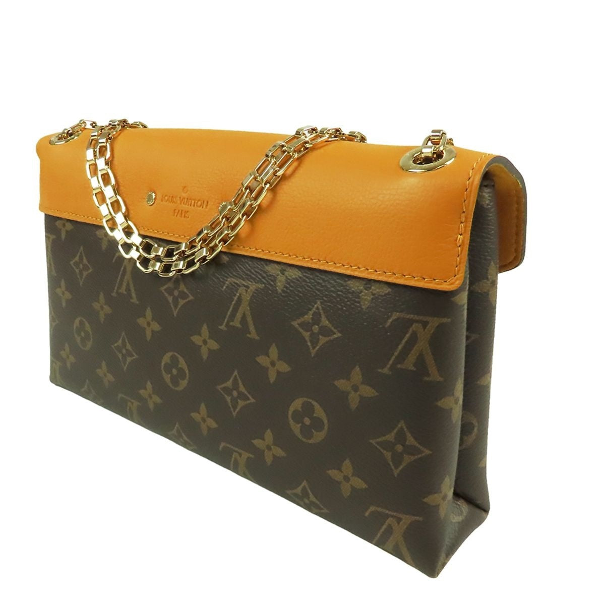 Louis Vuitton Pallas Chain Saffron Yellow Monogram Canvas Shoulder Bag — view 2
