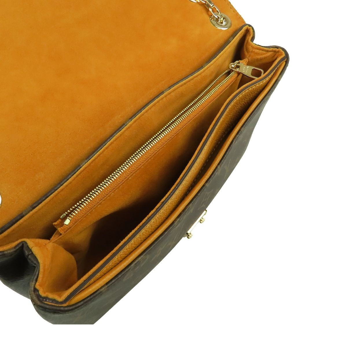 Louis Vuitton Pallas Chain Saffron Yellow Monogram Canvas Shoulder Bag — view 4