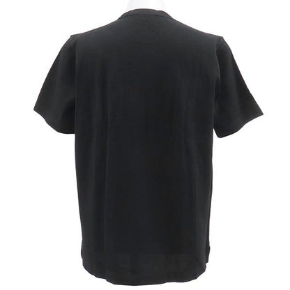 Hermes Short Sleeve T-Shirt H Embroidered T-Shirt Cotton Black L Black [box