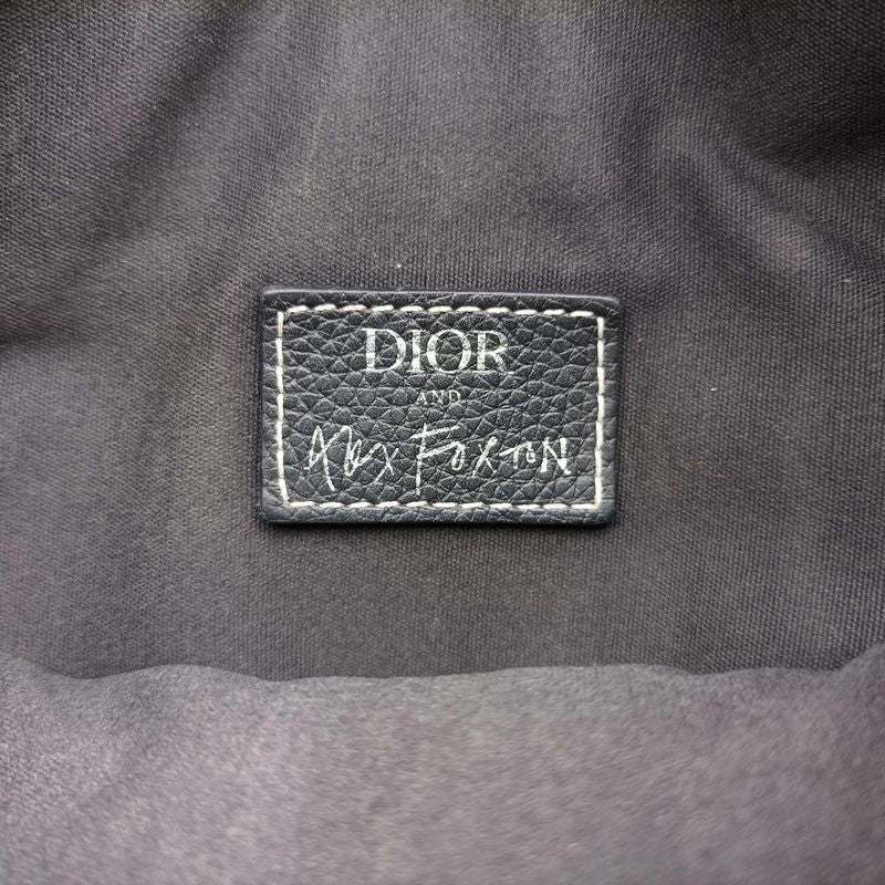 Christian Diorchristian Dior Saddle Bag Black Leather 06-bo-0199