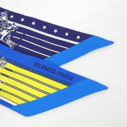 Hermes Pani la Shar Pawnee Scarf Blue Roy — view 2