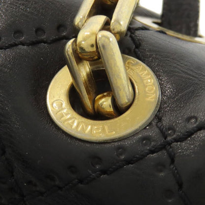 Chanel Matelasse 2WAY Gold Hardware Handbag Calf Women