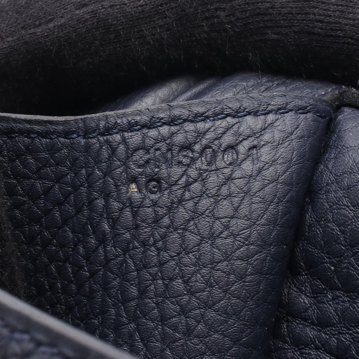 Hermes Handbag Warago Cabin 35 Breunuit Leather Blue Nuit Navy — view 5
