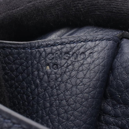 Hermes Handbag Warago Cabin 35 Breunuit Leather Blue Nuit Navy — view 5