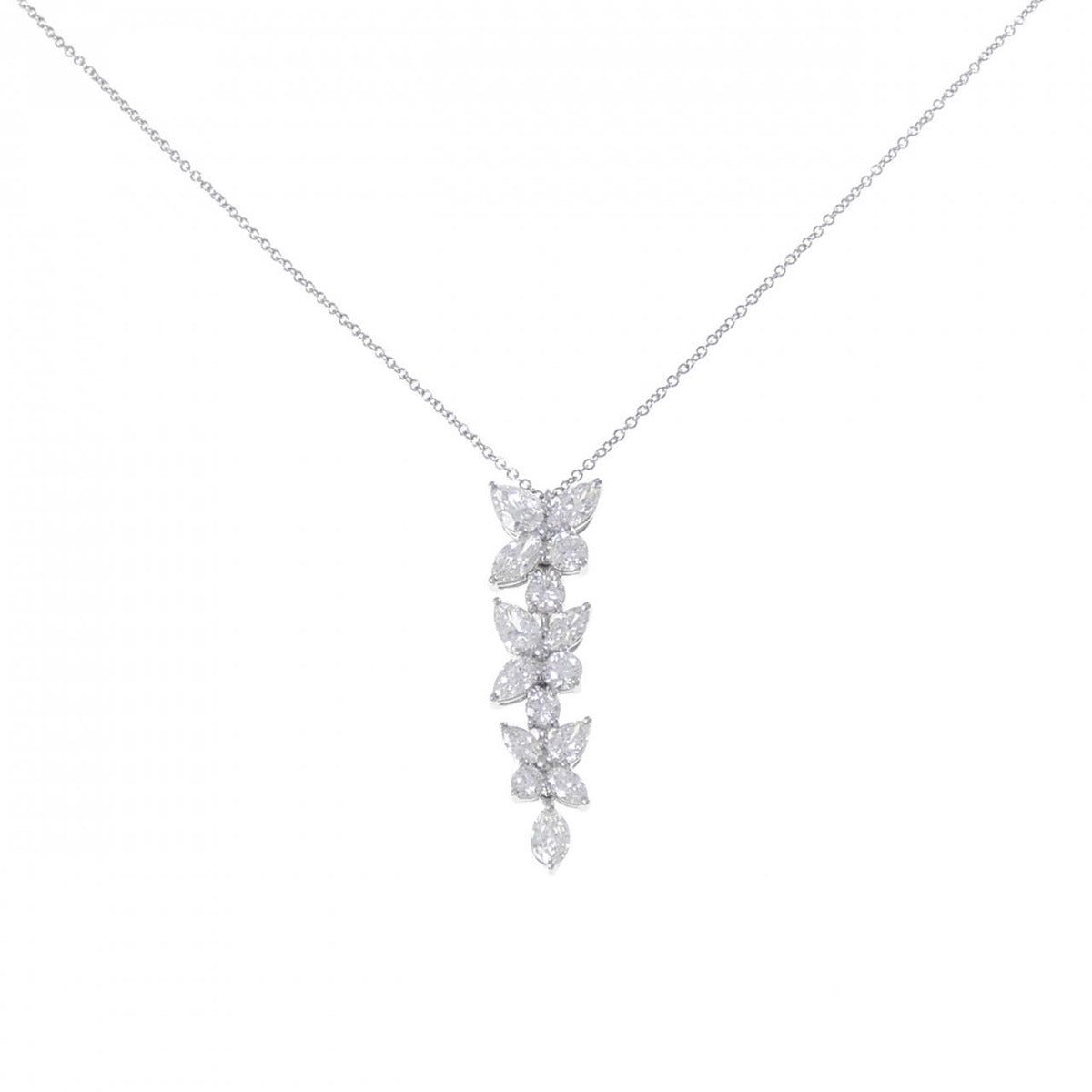 Tiffany & Co. Victoria Mix Cluster Drop Necklace