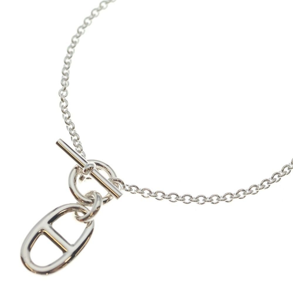 Hermes Chaine D'ancre Amulet Necklace Pendant Chain Silver