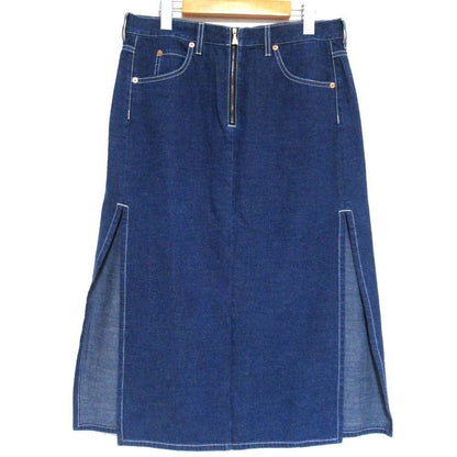 Gucci Michele Period Length Slit Denim Skirt Size 42 170/70 Y 23SS