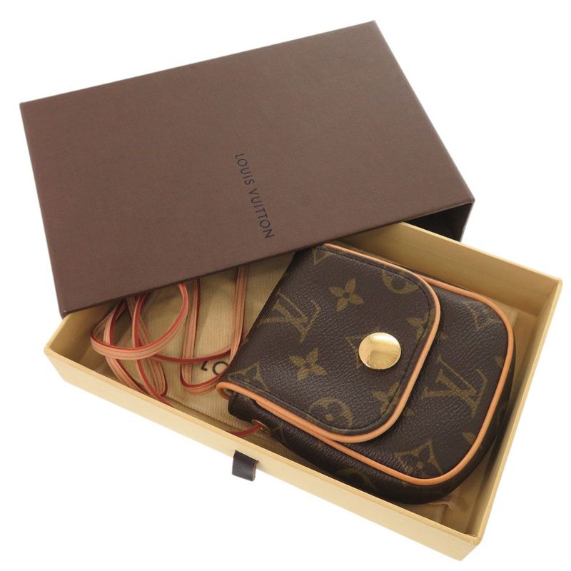 Louis Vuitton Pochette Cancun Monogram M60018 Brown Shoulder Bag LV 0657 Louis