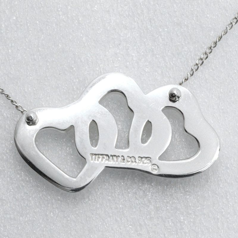 Tiffany & Co Triple Heart 925 Silver Ladies 4.6g Necklace