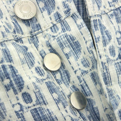 Dior Cotton Pants Oblique Size 30 Blue
