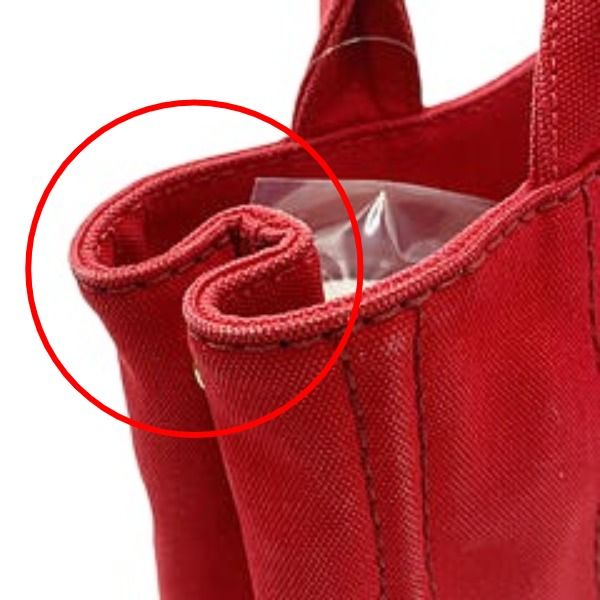 Prada Canvas Tote Canapa Tote Bag Prada Red
