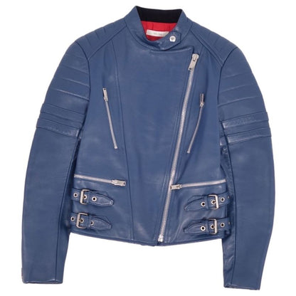 Celine Phoebe Period Leather Jacket Biker Jacket