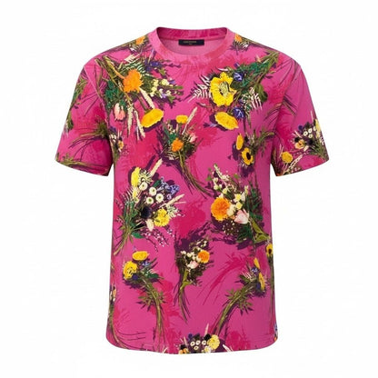 Louis Vuitton Flower Embroidery T-Shirt Flour M Pink
