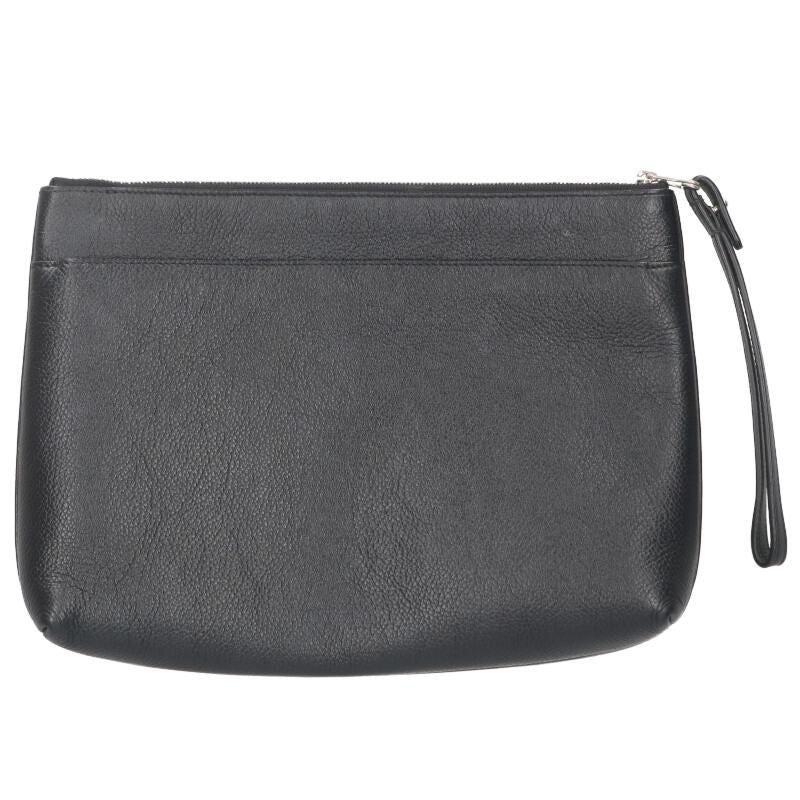 Balenciaga 618362 Logo Print Leather Clutch Bag Men's