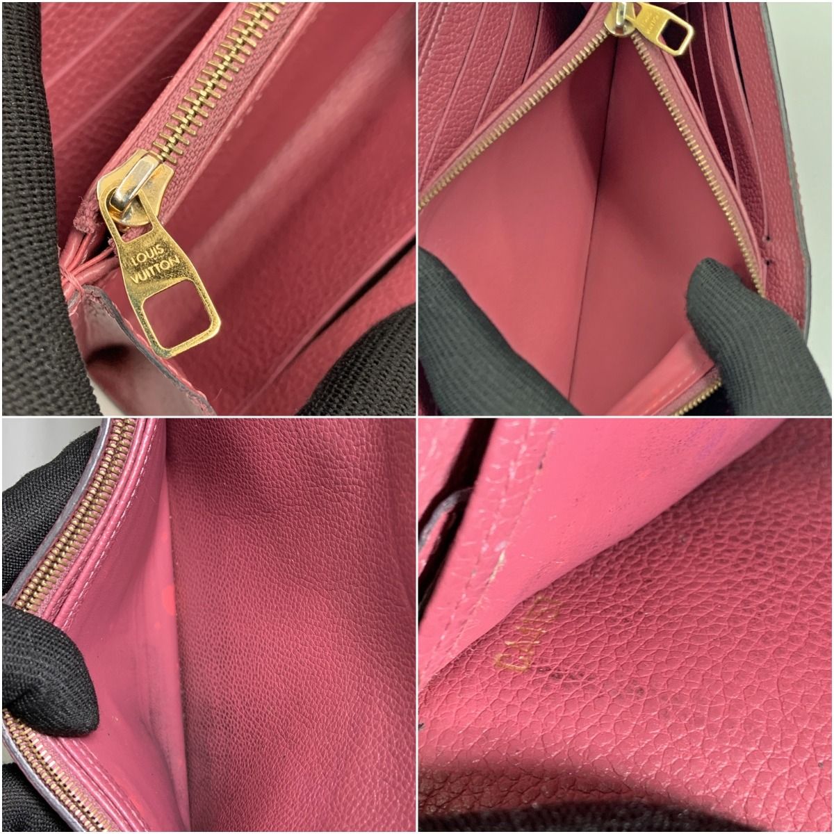 Louis Vuitton Monogram Empreinte Portefeuille Sarah Bifold Long Wallet M62213