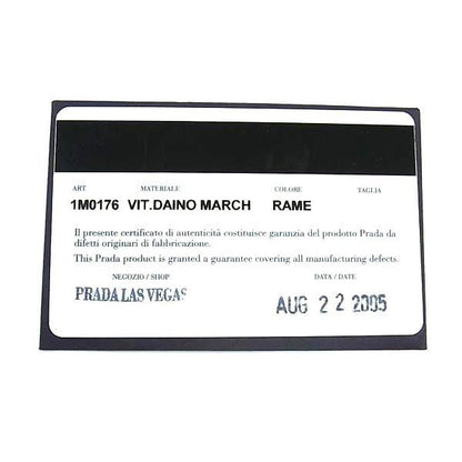 Prada Wallet 1 M0176 Brown Leather Trifold — view 2