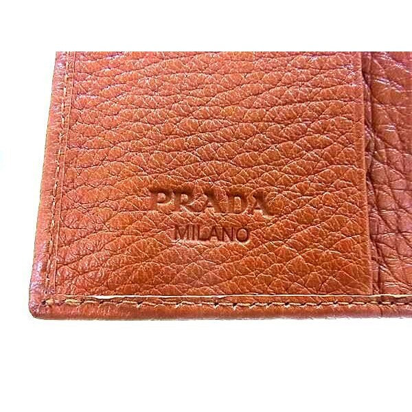 Prada Wallet 1 M0176 Brown Leather Trifold — view 8
