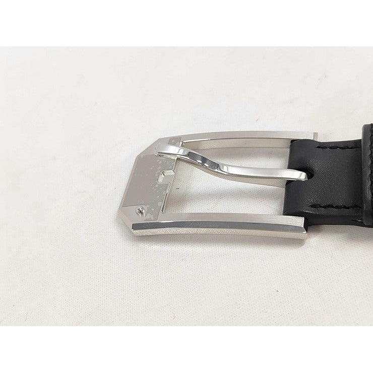 Hermes Belt Andy 26 Blue Indigo Gold Leather Silver — view 3