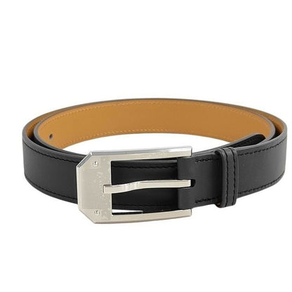 Hermes Belt Andy 26 Blue Indigo Gold Leather Silver