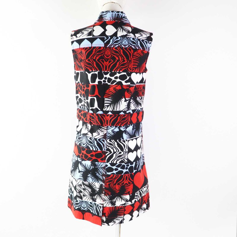 Hermes 23SS 3e0551d1 Wild Print Denim Dress With Serie Buttons Dress Multi 36