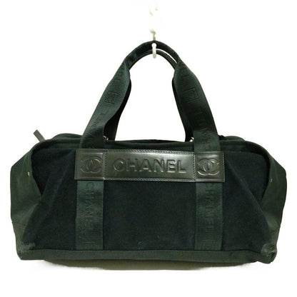 Chanel Handbag Sport Line Black With Repair Marks On Four Corners