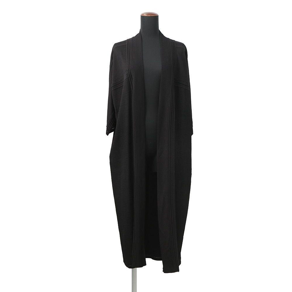 Hermes Cardigan Long Silk 34 Black