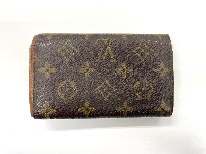 Louis Vuitton Monogram Porte Monet Vieux Trésor M61730 Foldable Wallet L-shape