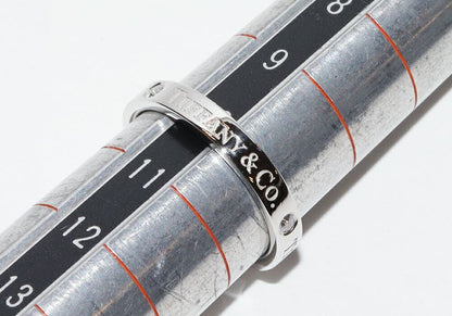 Tiffany & Co Ring Pt950 Diamond 3P (007ct) T&CO Band Ring With Flat Band Ring