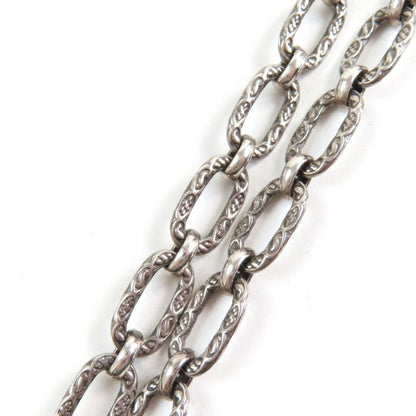 Gucci 524890 Interlocking G Arabesque Long Chain Necklace Ag925 Silver With Box