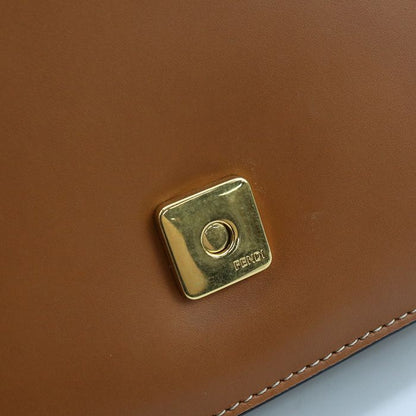 Fendi Shoulder Bag Carrigraffi Fe90591 Shoulder Bag Leather Shoulder Bag Women's