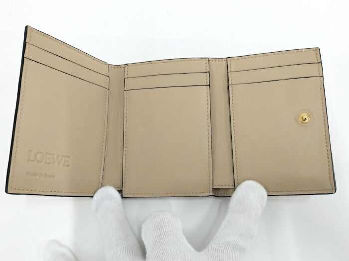 Loewe Triford Wallet Yellow Beige