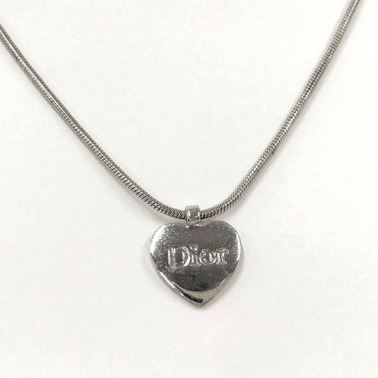 Dior Necklace Heart Silver Color Plated