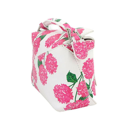 Exhibit Loewe Puzzle Bag Mini 2way Hand Shoulder Bag Leather White Pink Flower