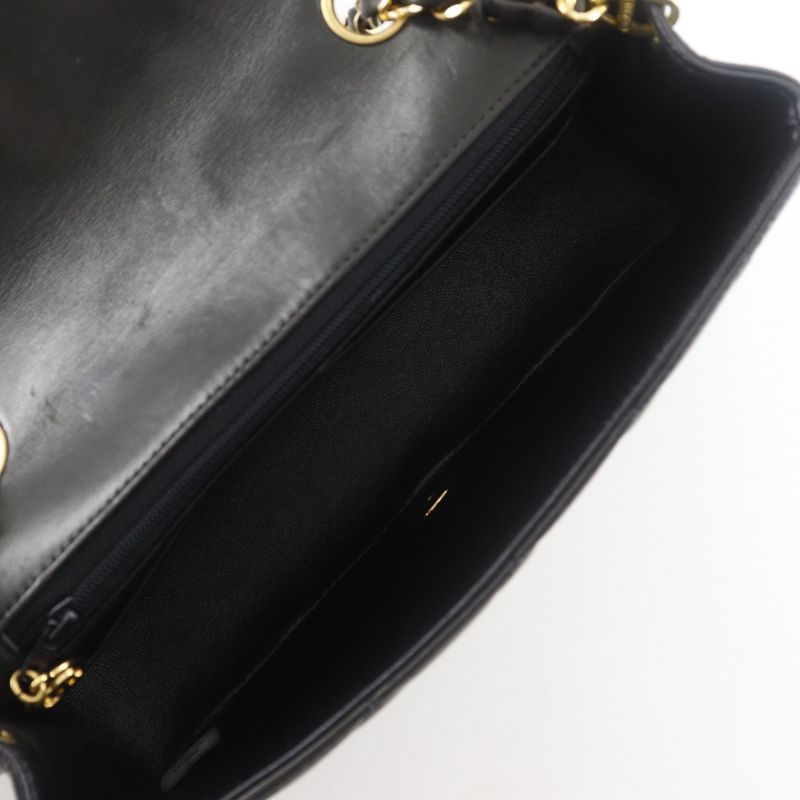 Chanel Diana 22 Chain Shoulder Matelasse A01164 Lambskin Black Ladies Shoulder