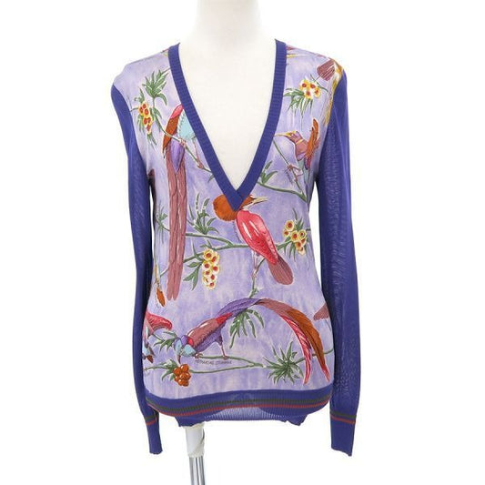 Hermes Neck Top Purple 34