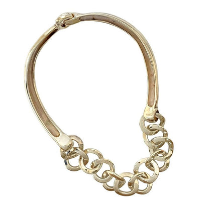 Hermes Vintage Silver 925 Necklace Choker Pendant Accessory 29350