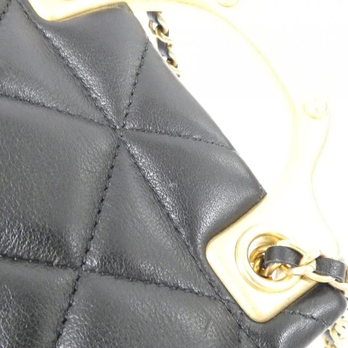 Chanel Card Case Card Holders Gold — view 4