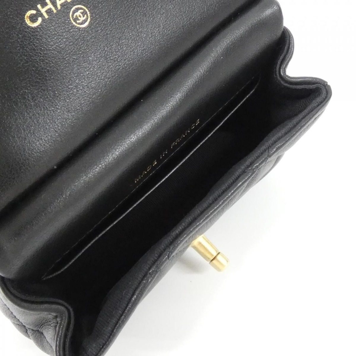 Chanel Card Case Card Holders Gold — view 6