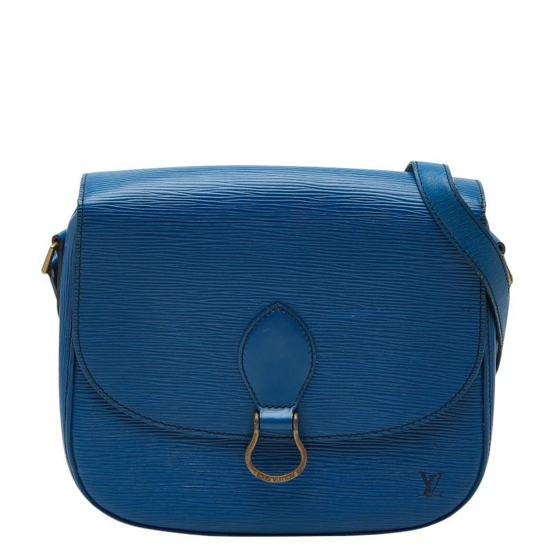 Louis Vuitton Epi Saint Cloud Crossbody Shoulder Bag Toledo Blue Leather
