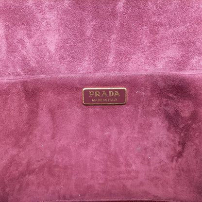 Prada Cahier Lion Head Red And Pink Velour 1bd089110