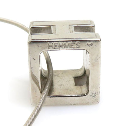 Hermes Necklace H Cube Caged Ash