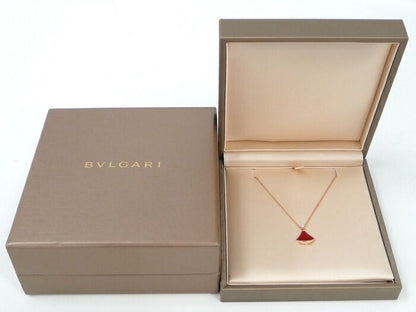 Bvlgari DIVA Dream Necklace 750pg 18K Pink Gold Pink Gold Diamond Carnelian