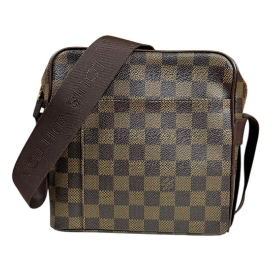 Louis Vuitton Olaf PM Damier Shoulder Bag Canvas Brown