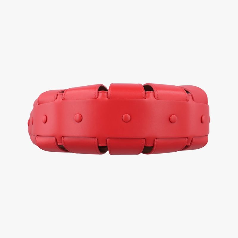 Bottega Veneta The Shell Red Leather IC Chip